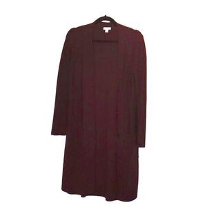 J. Jill Plum colored long cardigan XS